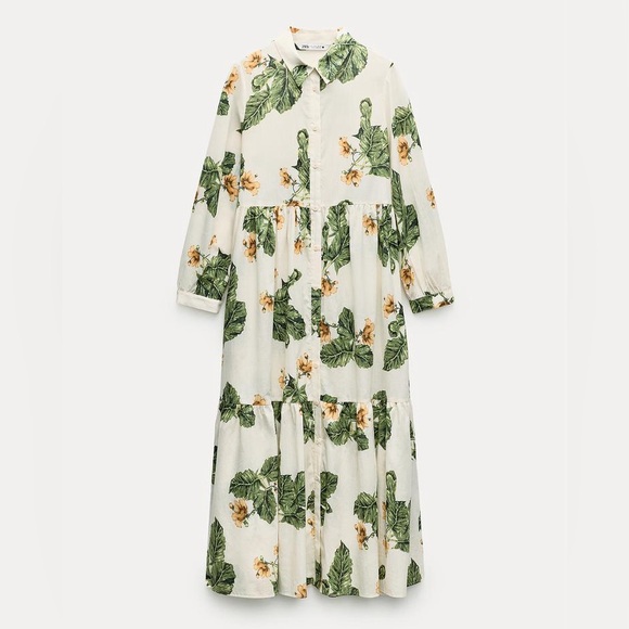 ZARA BLOGGERS’ FAVORITE FLORAL PRINT DRESS ZW COLLECTION - Picture 13 of 16